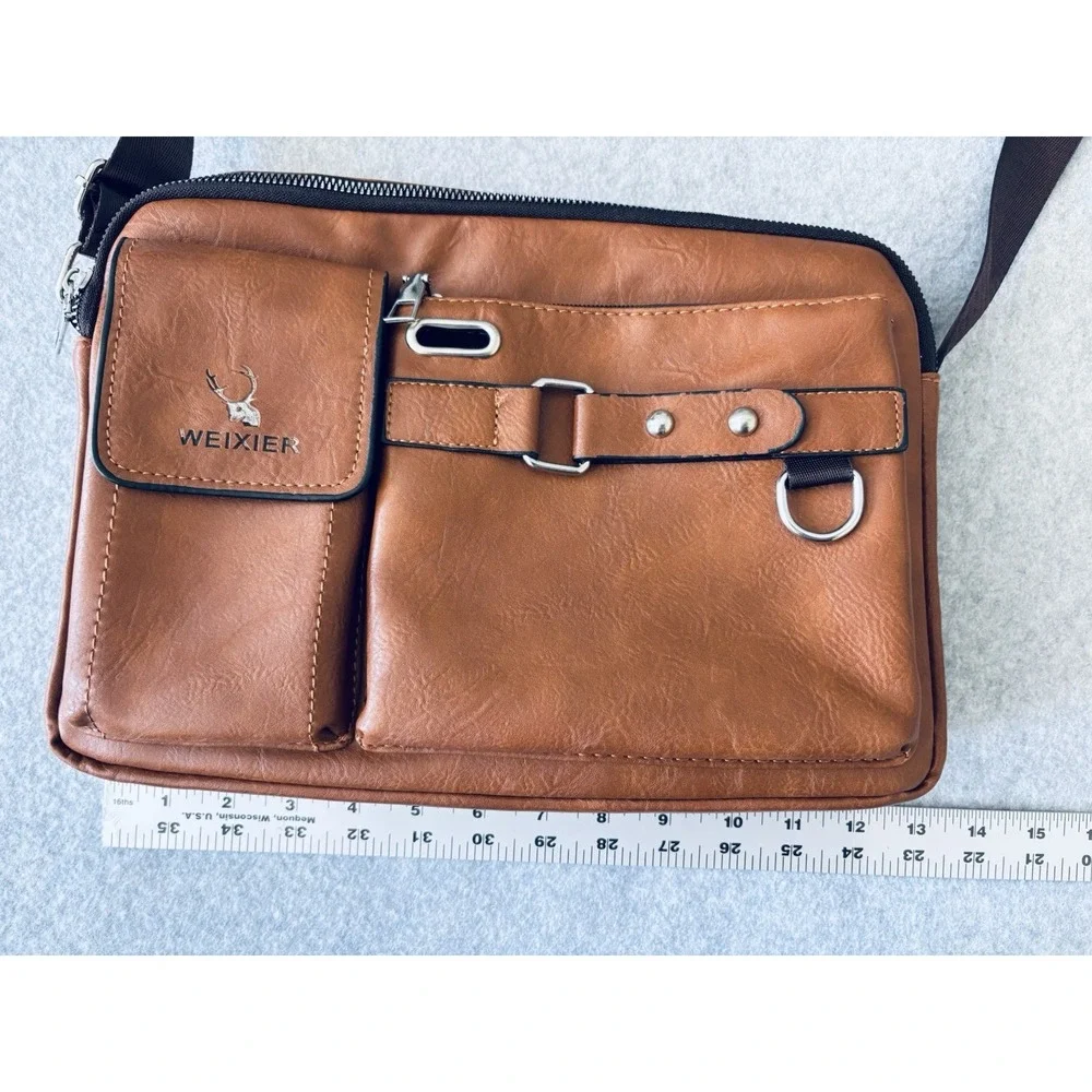 Men's Business faux Leather Shoulder/Messenger Bag Handbag Outdoor Sport Bag